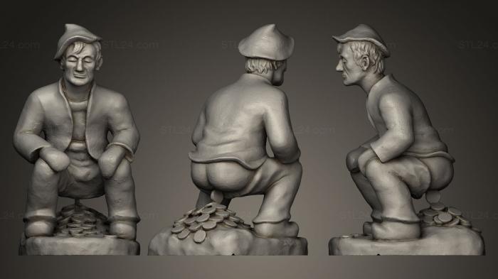 Miscellaneous figurines and statues (Geldscheier, STKR_0012) 3D models for cnc